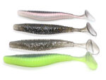 Damiki Armor Shade Paddle 10CM (4 inch), 453 (PB Silver), 8buc/plic - imagine 5