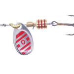 Ilba rotativa Tondo Silver/Red Zebra (argint cu dungi rosii), nr.0, 2gr (21110)