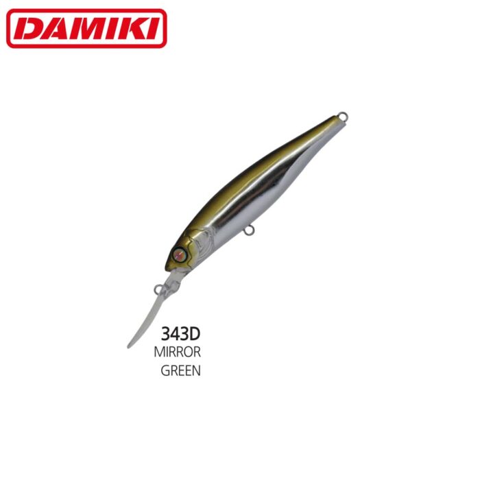 Damiki ABYSS-90 9CM, 13.5gr, Suspending, 343D (Mirror Green) - imagine 2