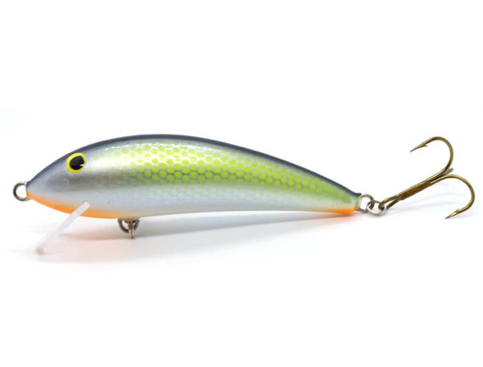 Gloog Kalipso 80SR, 8cm, 11gr (Floating), PGF (Perch Green Fluo) - imagine 9