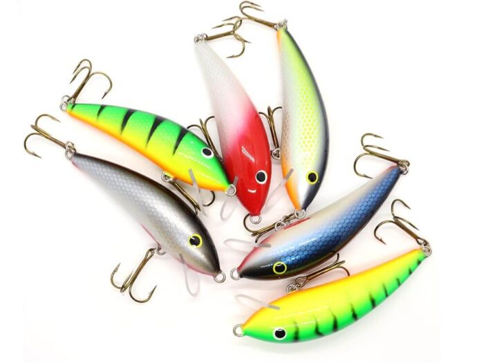 Gloog Kalipso 80SR, 8cm, 11gr (Floating), PGF (Perch Green Fluo) - imagine 3