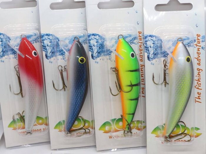 Gloog Kalipso 80SR, 8cm, 11gr (Floating), PGF (Perch Green Fluo) - imagine 2