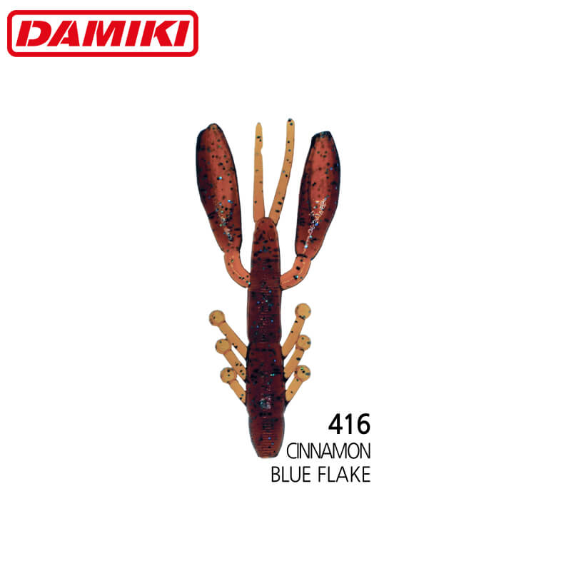 DMK-AIRCRAW3-416 Damiki Air Craw 7.6CM (3 inch) Floating, 416 (Cinnamon Blue Flake, 8buc/plic