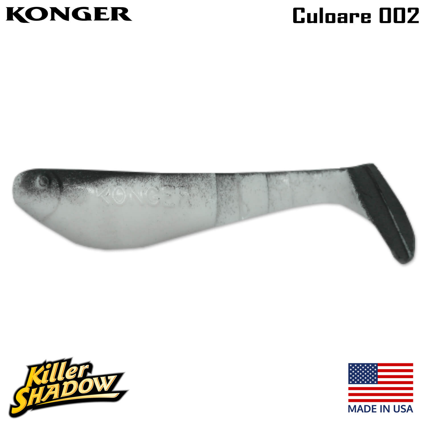 002-logo Konger Killer Shadow 11CM, culoare 002 (5buc/plic)
