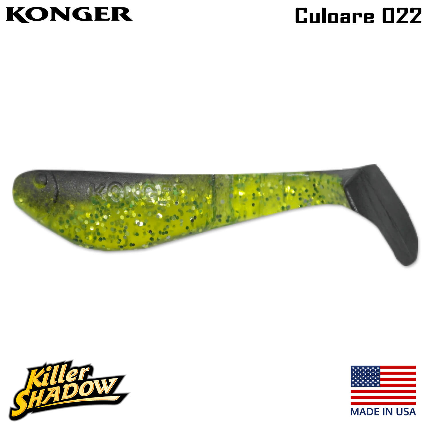 022-logo Konger Killer Shadow 11CM, culoare 022 (5buc/plic)