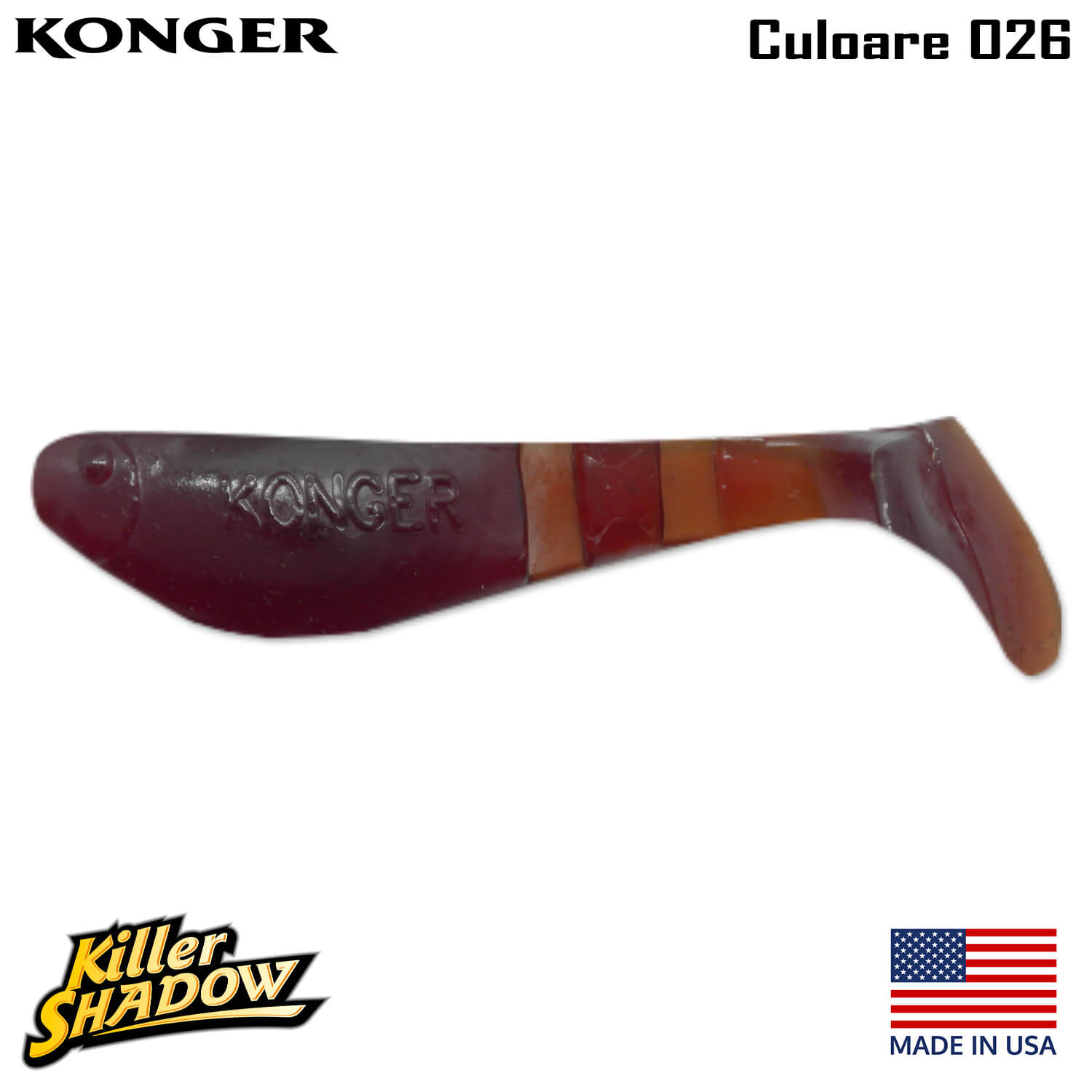026-logo Konger Killer Shadow 7.5CM, culoare 026 (5buc/plic)