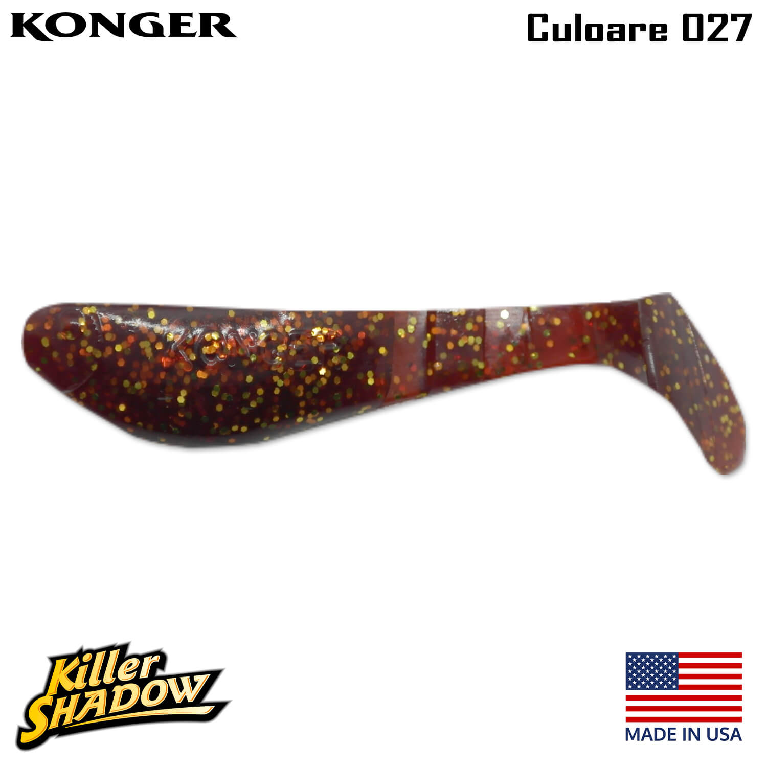 027-logo Konger Killer Shadow 11CM, culoare 027 (5buc/plic)