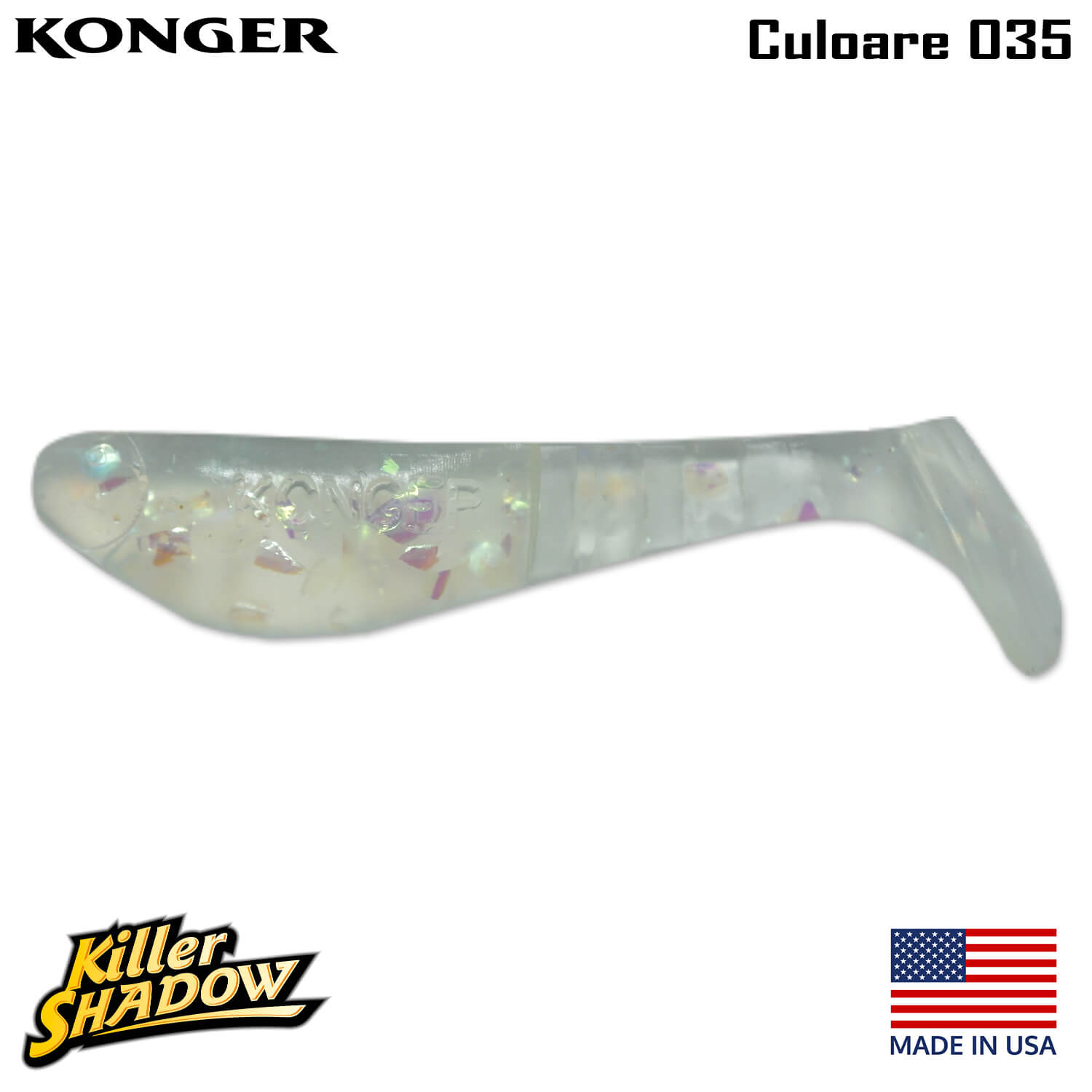 035-logo Konger Killer Shadow 11CM, culoare 035 (5buc/plic)