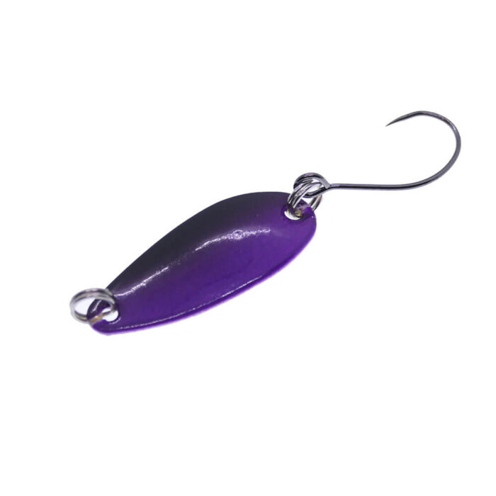 Kamatsu oscilanta pastrav Trout Spoon 3.5cm, 3gr, 007 (Black & Fuchsia) - imagine 3