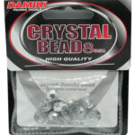 Damiki Crystal Bead 8mm (margele sticla), Silver (argintiu), 10buc/plic