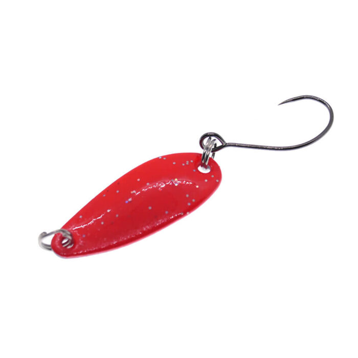 Kamatsu oscilanta pastrav Trout Spoon 3.5cm, 3gr, 003 (Fluo Red) - imagine 3