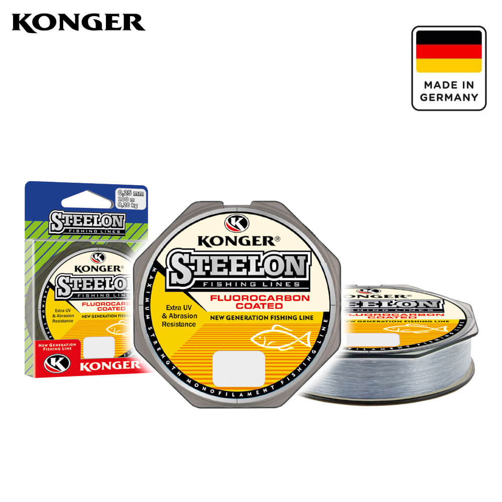 220150-Cover01 Konger Fir Monofilament Steelon FC (universal) gri deschis, 0.40mm, 15.2kg, 150m - imagine 1