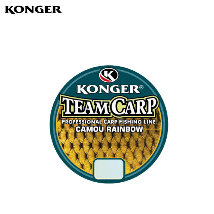 Konger Fir Monofilament pentru crap Team Carp Camou Rainbow (curcubeu), 0.25mm, 8kg, 1000m - imagine 3