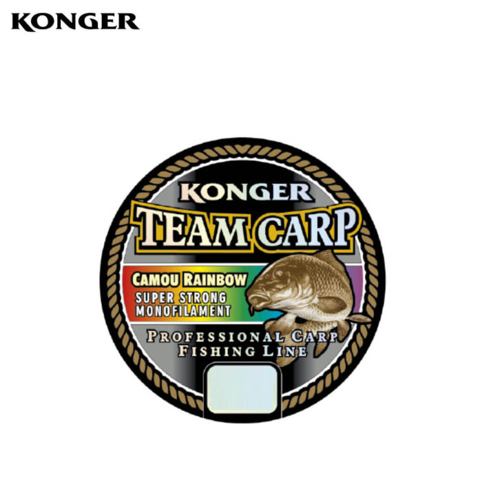 Konger Fir Monofilament pentru crap Team Carp Camou Rainbow (curcubeu), 0.25mm, 8kg, 1000m - imagine 2