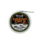 Dread Cat/Konger Kevlar Leader Camou 0.78mm, 80kg - 10m pentru pescuitul la somn - imagine 2