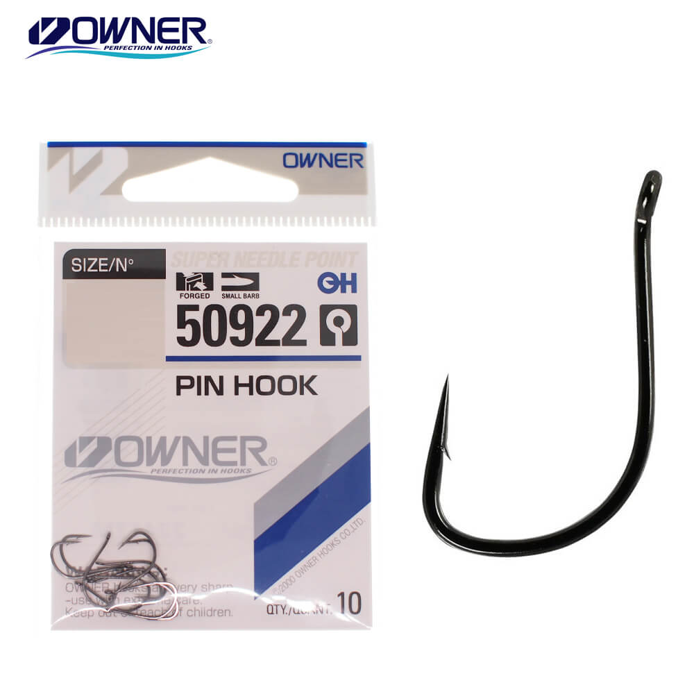 50922-Cover Owner carlige Pin Hook cu ochet, serie 50922, culoare BC, marimea 18 (13buc/plic) - imagine 1