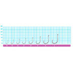 Owner carlige Pin Hook cu ochet, serie 50922, culoare BC, marimea 18 (13buc/plic) - imagine 2