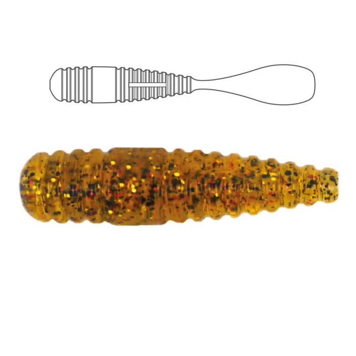 Damiki Squash Shad 6.3CM (2.5 inch), 476 (Orange Gold 2), 15buc/plic - imagine 8
