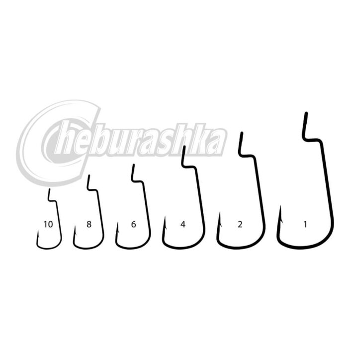 Kamatsu Carlig Offset Cheburashka Light K-338, marime 4 (5buc/plic) - imagine 7