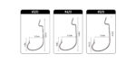 Damiki monturi drop shot Downshot Fishing Rig Set Wide Gape Offset Hook #5/0 (3buc/set) - imagine 5