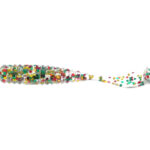 Damiki Squash Shad 5CM (2 inch), 008 (Gold Mix Flake), 15buc/plic