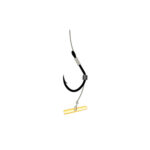 Kamatsu carlige Iseama legate cu fir monofilament 10cm pentru Method Feeder + Fast Stop, #8 (5buc/plic) - imagine 2
