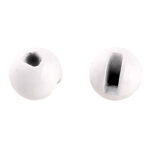 Kamatsu Bile Tungsten Slotted Beads, 1.97gr, 6.4mm, culoarea alba (5buc/plic)
