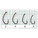 Filstar carlige Premium Crap Curve Shank F1252DB, culoarea DB, marime 2 (10buc/plic) - imagine 2