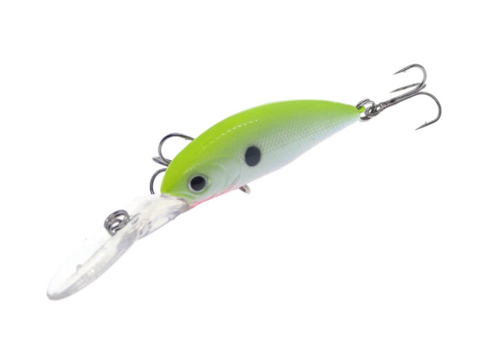 Kamatsu Sharp Shad 4.5cm, 4.5gr (floating), 096 (Chartreuse White) – Custom Color by Mogo Lures - imagine 3
