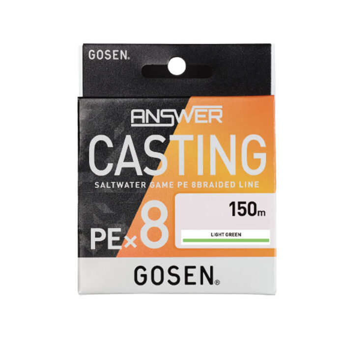 Gosen Fir Textil Answer Casting PE X8 Light Green 200m, marime PE 1.2, 0.187mm, 11.4kg - imagine 2