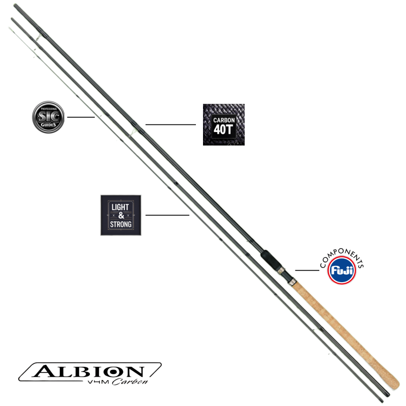 albion-match Lanseta Konger Albion Match 450, 4.5m (156cm transport), pana in 25gr (3 transoane) - imagine 1